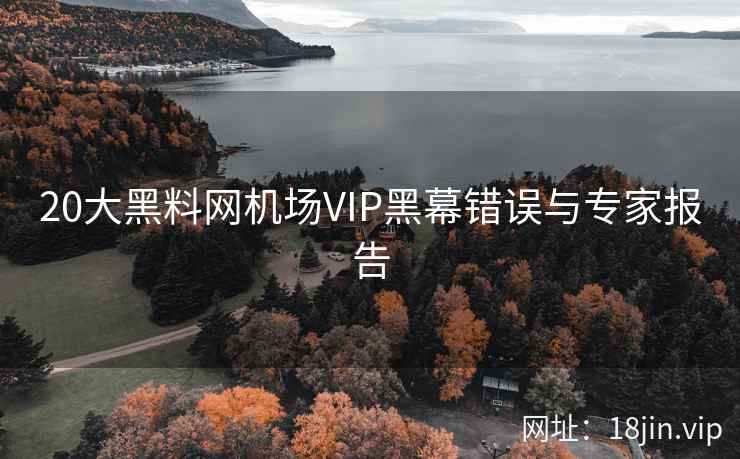 20大黑料网机场VIP黑幕错误与专家报告