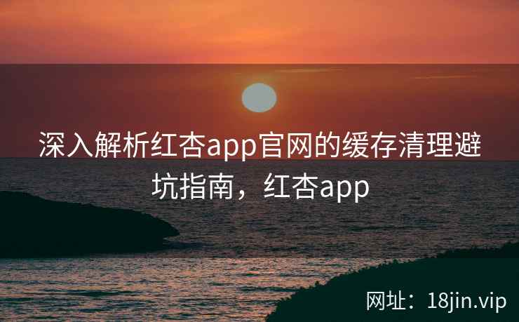 深入解析红杏app官网的缓存清理避坑指南，红杏app
