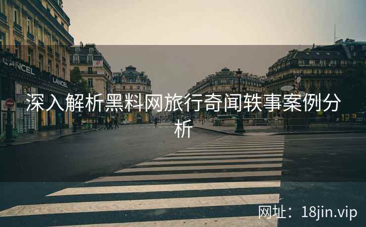 深入解析黑料网旅行奇闻轶事案例分析